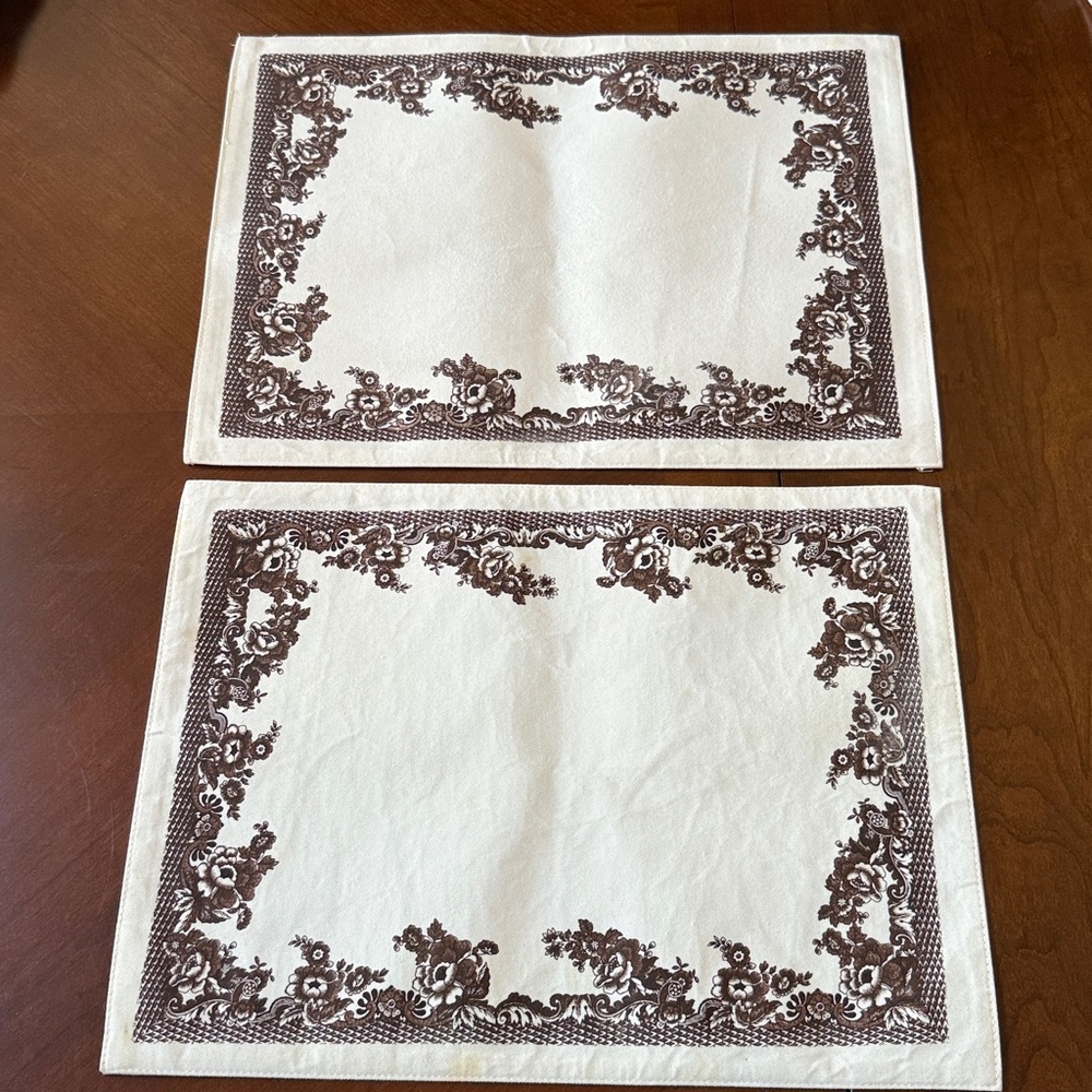 Spode Woodland British Flowers Placemats Set of 2